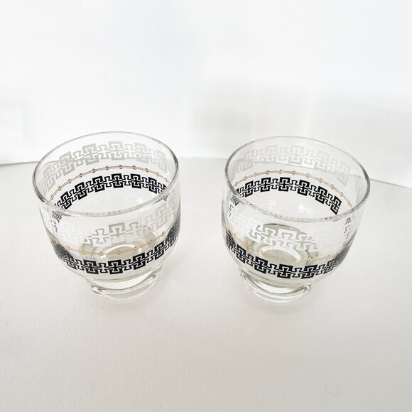 Vintage Libbey 2 jar glass condiment set - Picture 3 of 5